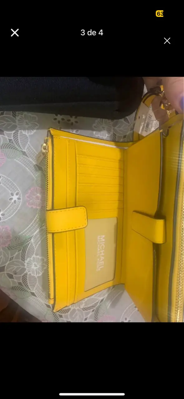 Cartera amarilla Michael Kors - miniatura 3