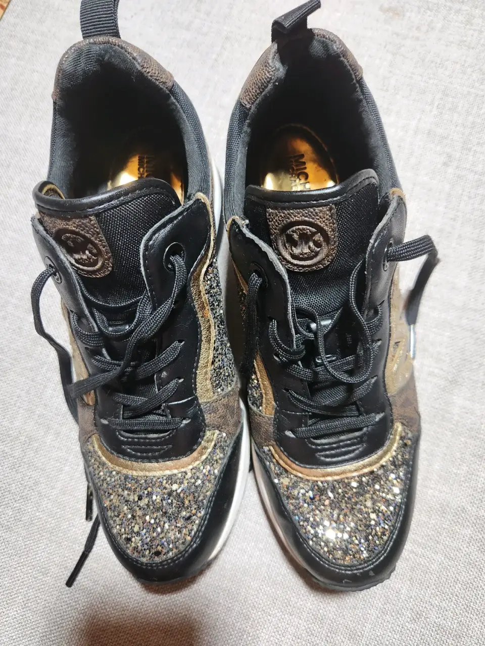 Zapatillas negras con brillos mk - miniatura 5