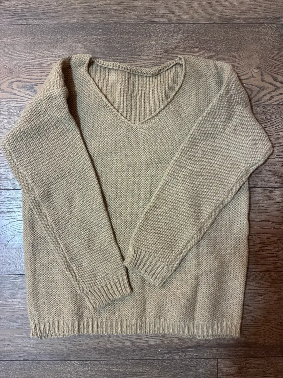 Suéter beige de lana