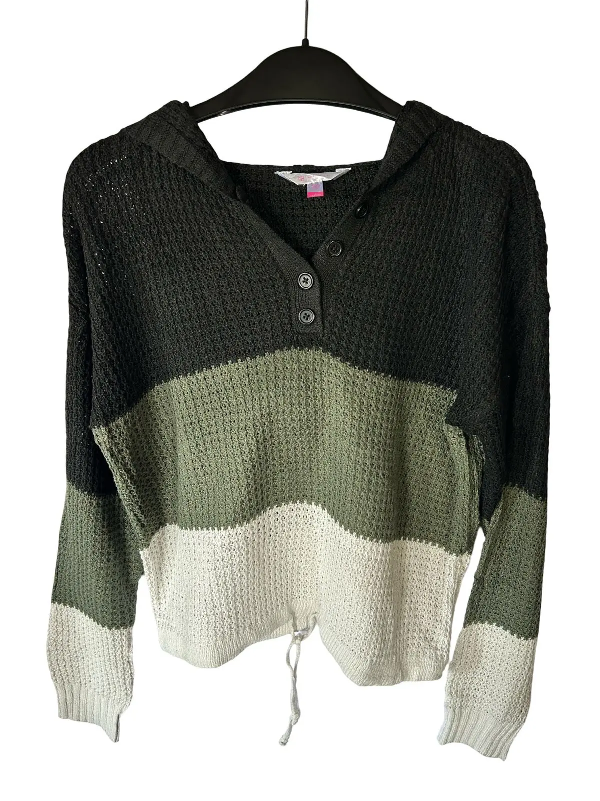 Chaqueta tejida étnica multicolor - miniatura 3