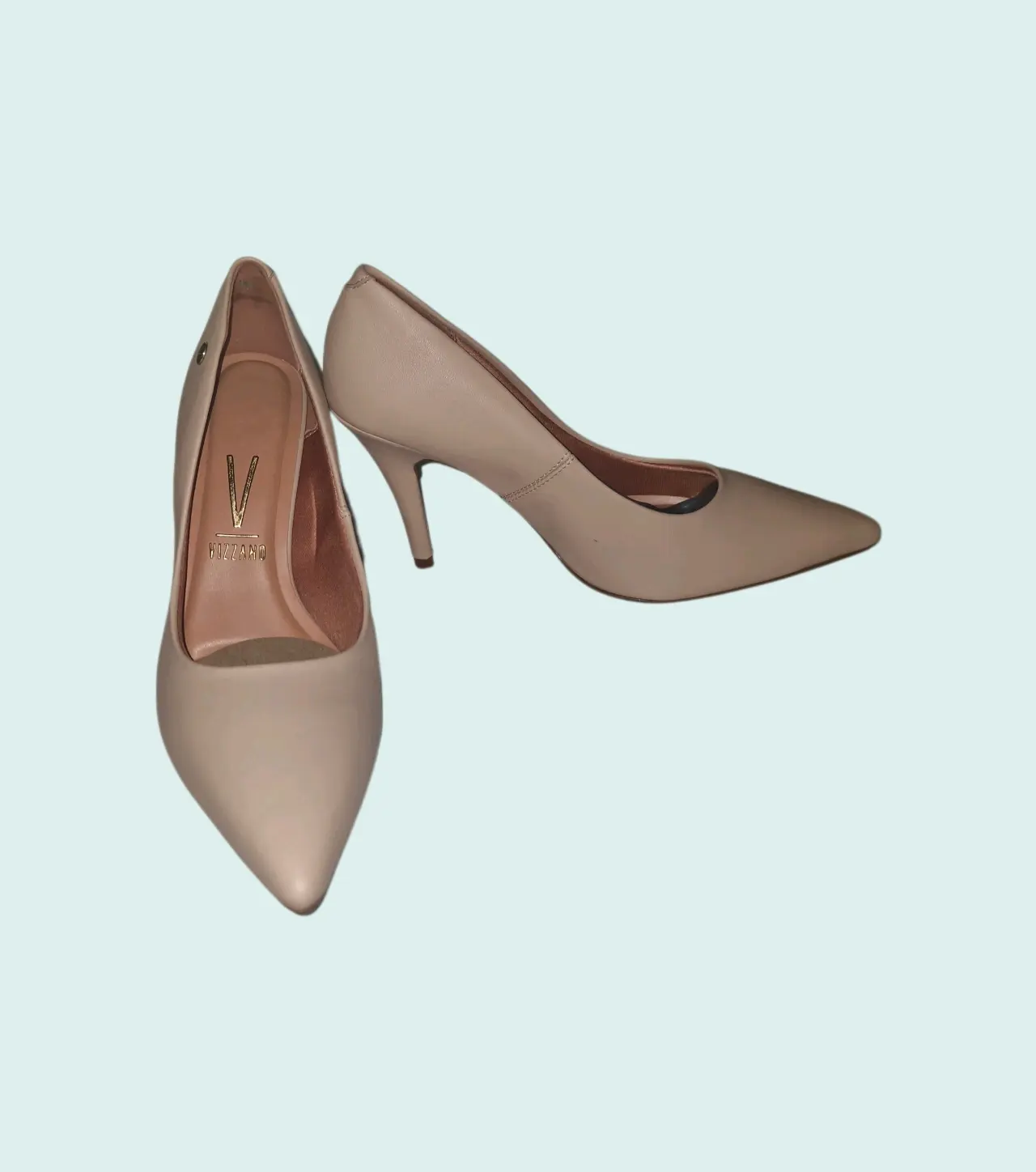Zapatos de tacón beige