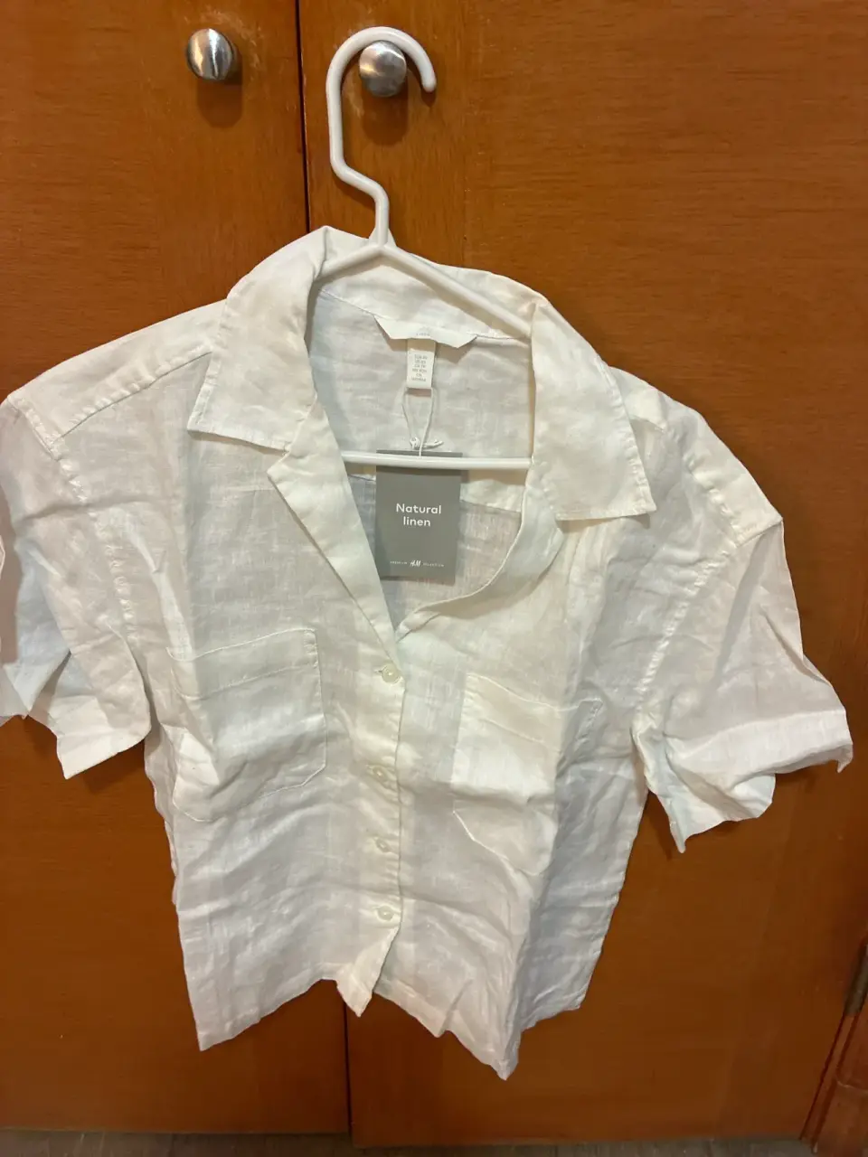 Blusa blanca de lino