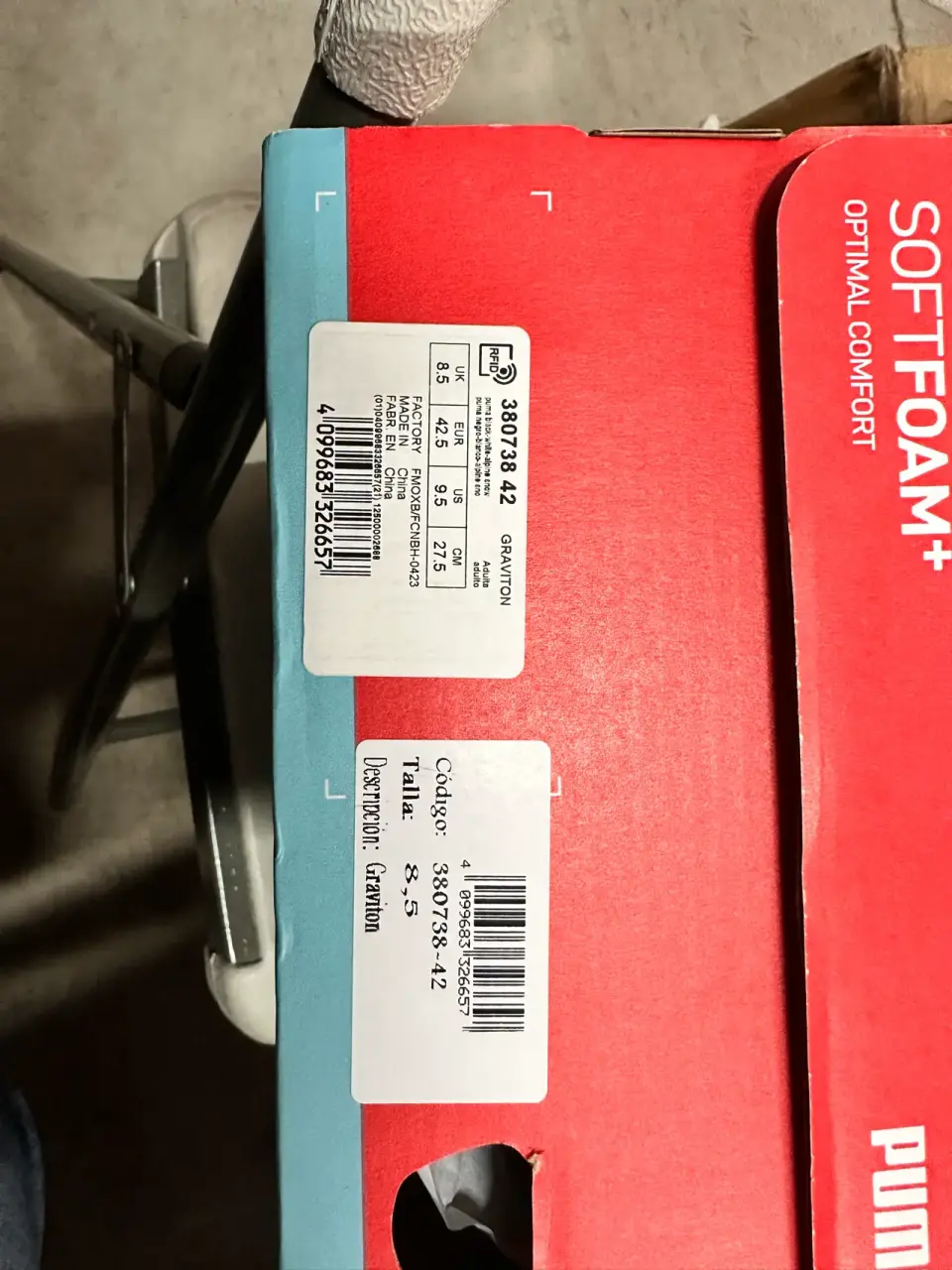 Zapatillas Puma negras  deportivas 8,5 42 - miniatura 4