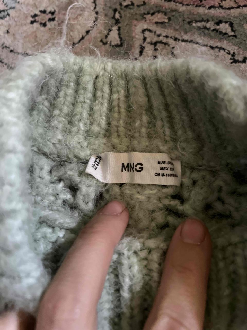 Suéter tejido Mango verde claro - miniatura 2