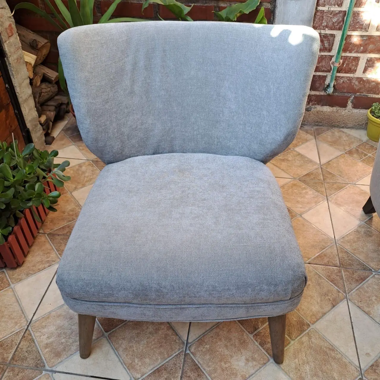 Sillón (poltrona ) gris moderno - miniatura 1