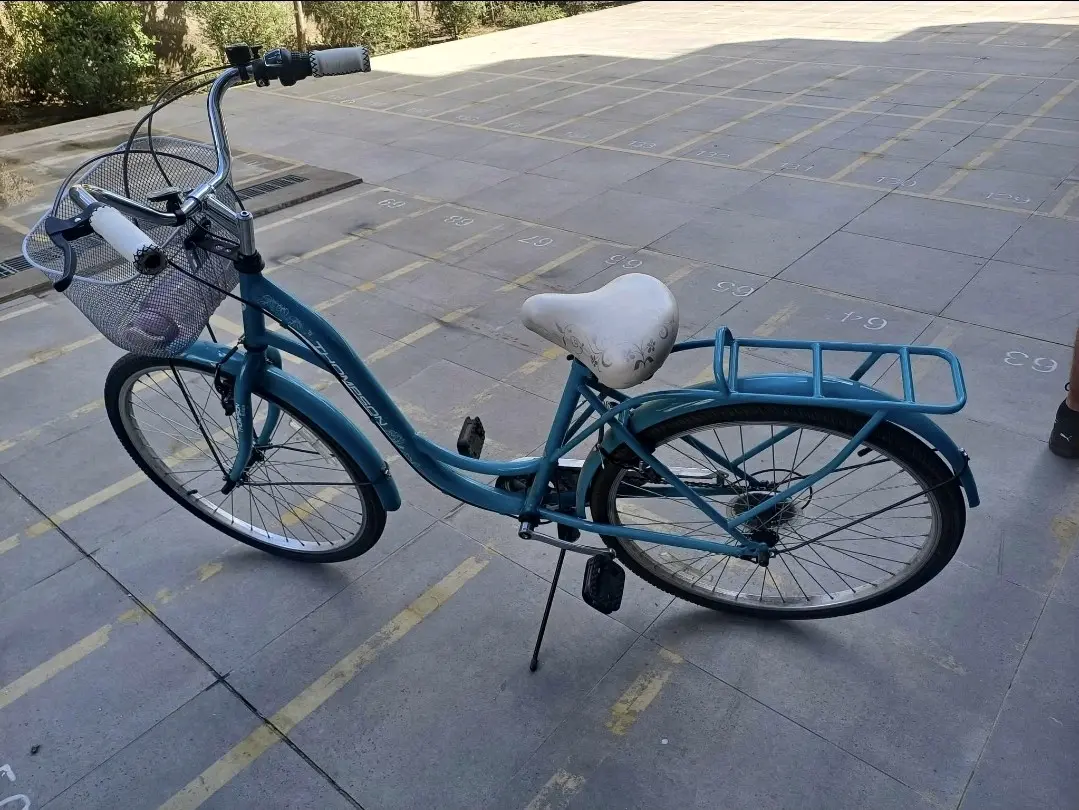Bicicleta urbana turquesa - miniatura 1