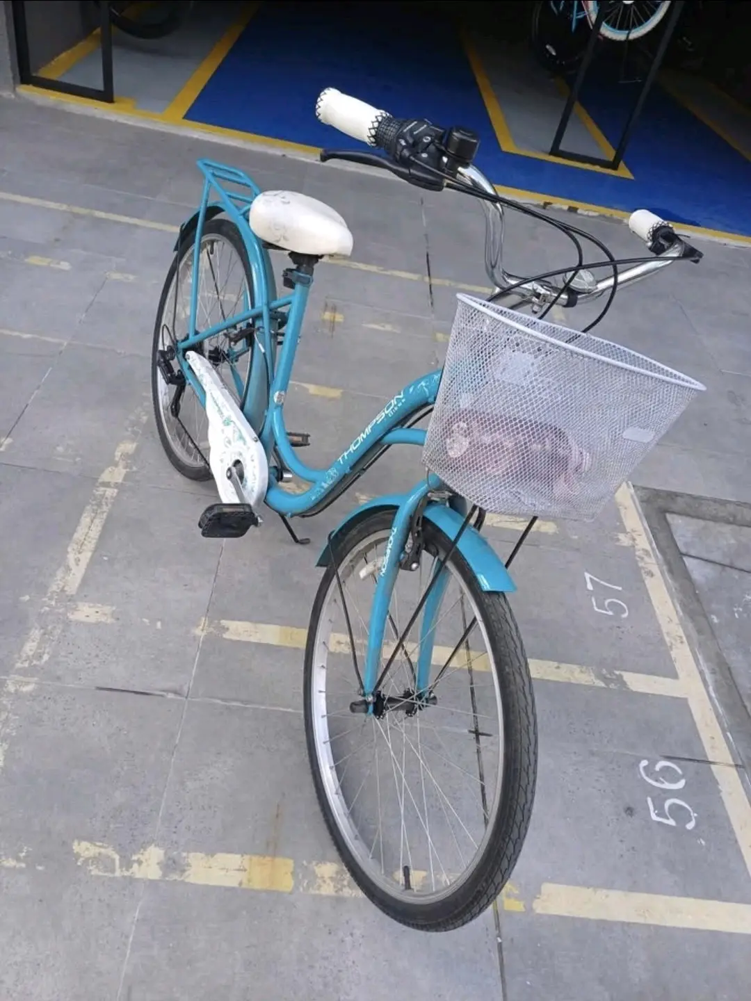 Bicicleta urbana turquesa - miniatura 2