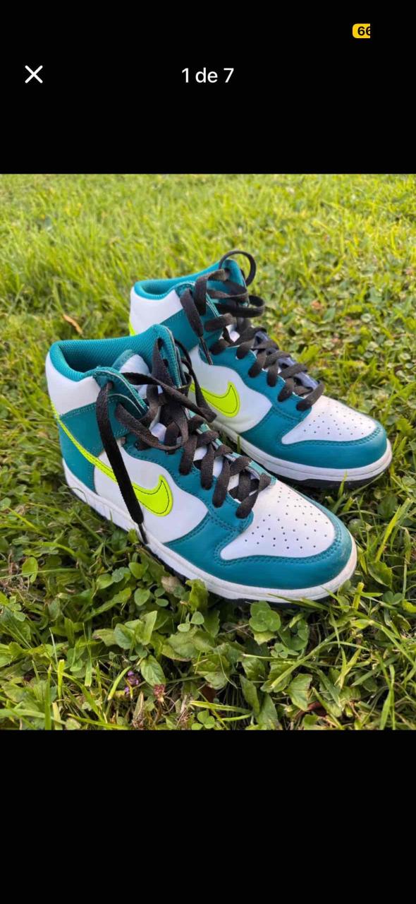 Zapatillas Nike N.37.5 modelo tenis dunk high - miniatura 1
