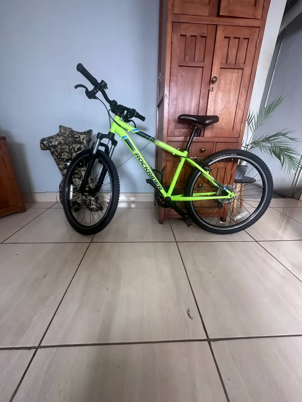 Bicicleta Rockrider verde - miniatura 1