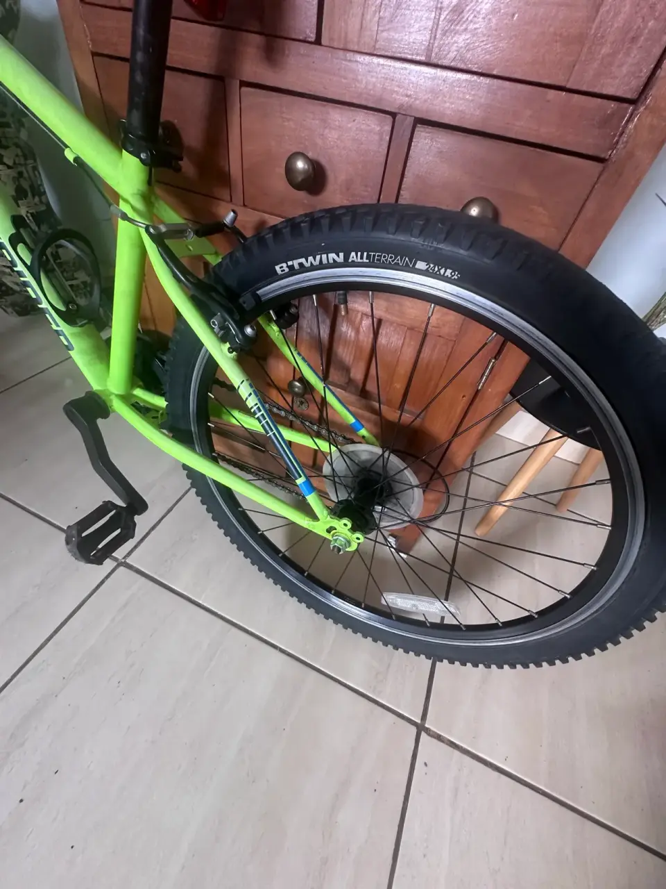Bicicleta Rockrider verde - miniatura 3