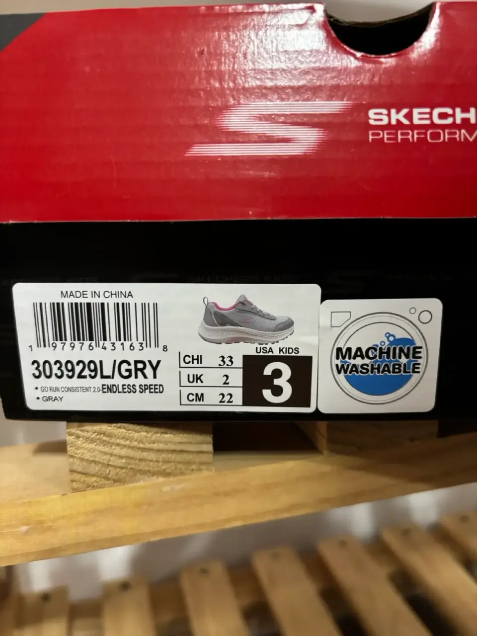 Zapatillas grises para niña N•32 (22cm) - miniatura 12