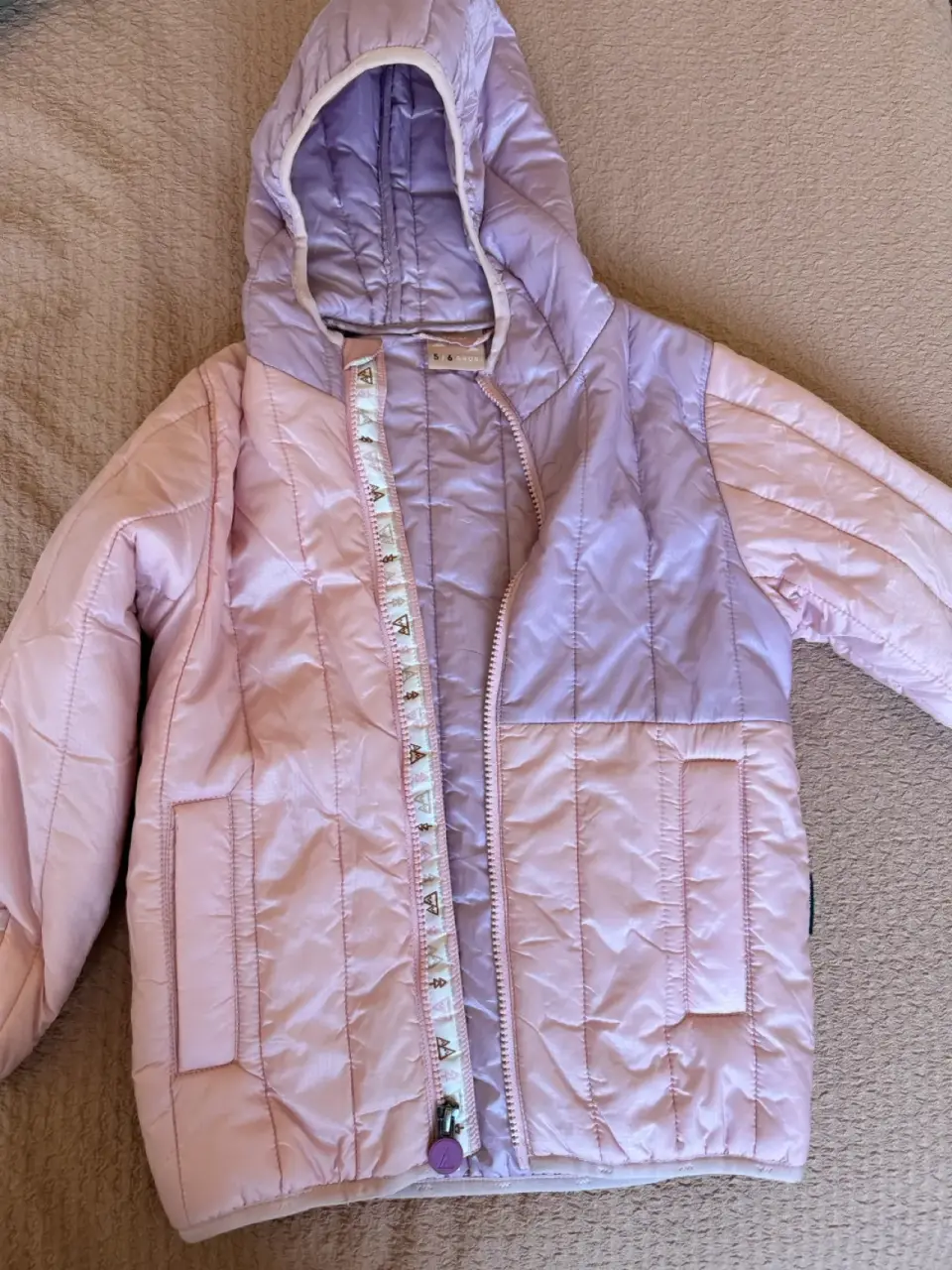 Chaqueta acolchada rosa infantil lippi