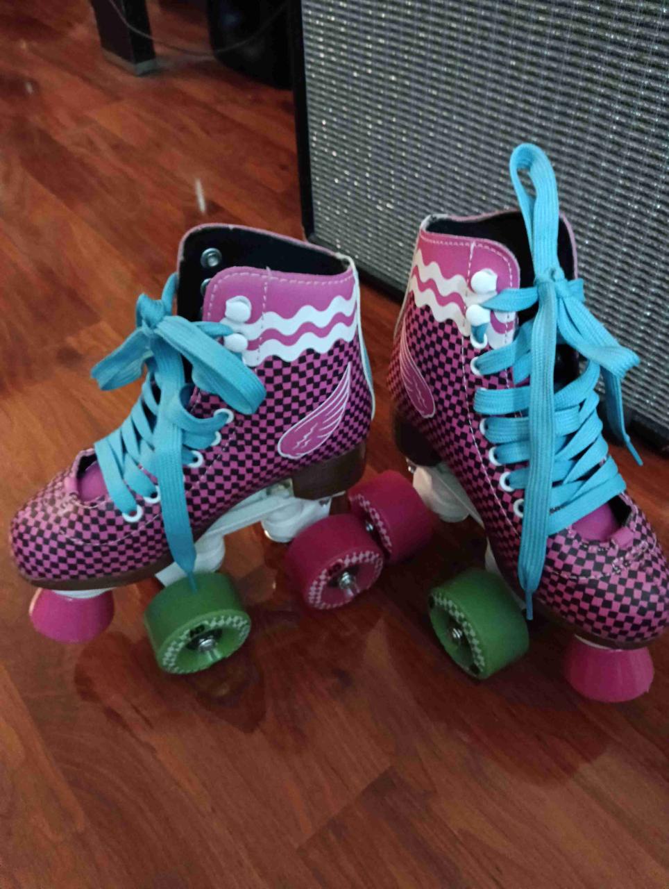 Patines de cuatro ruedas rosados - miniatura 5
