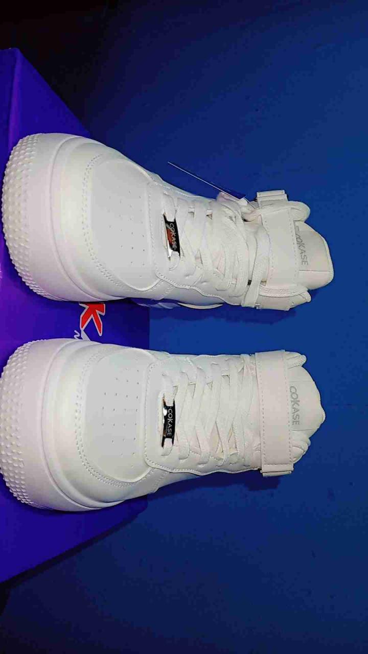 Zapatillas blancas altas Cokase - miniatura 3