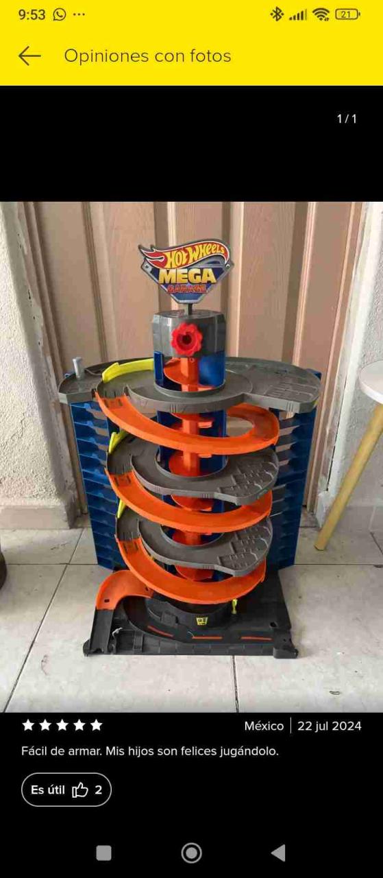 Pista Hot Wheels Mega Garage