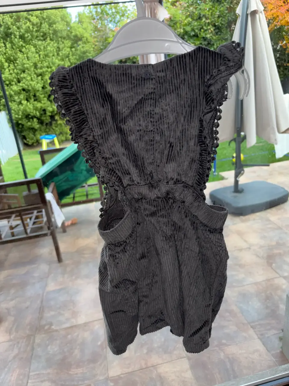 Vestido gris cotelé T2 - miniatura 2