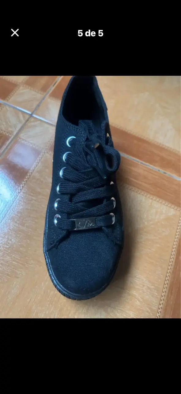 Zapatillas negras deportivas mujer C/Moran - miniatura 3