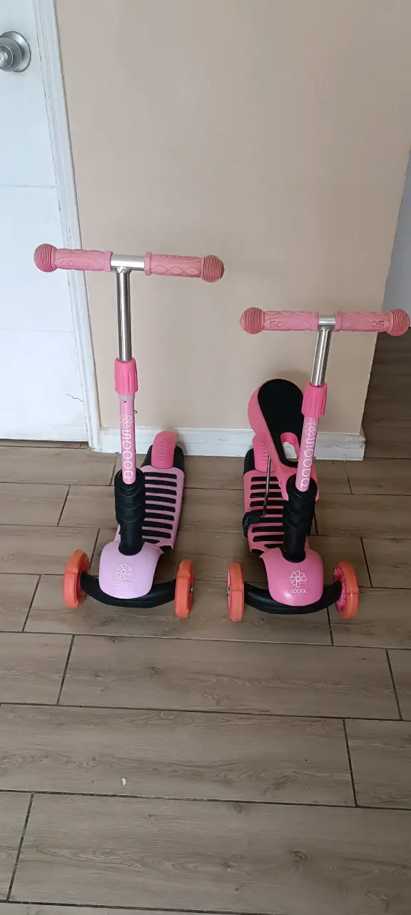 Scooters infantiles rosados