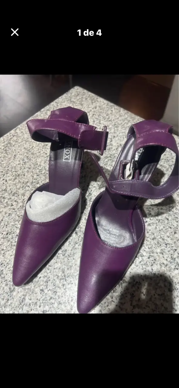 Zapatos de tacón morados, nuevo - miniatura 2