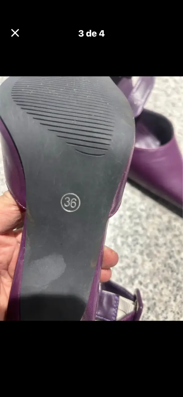 Zapatos de tacón morados, nuevo - miniatura 4