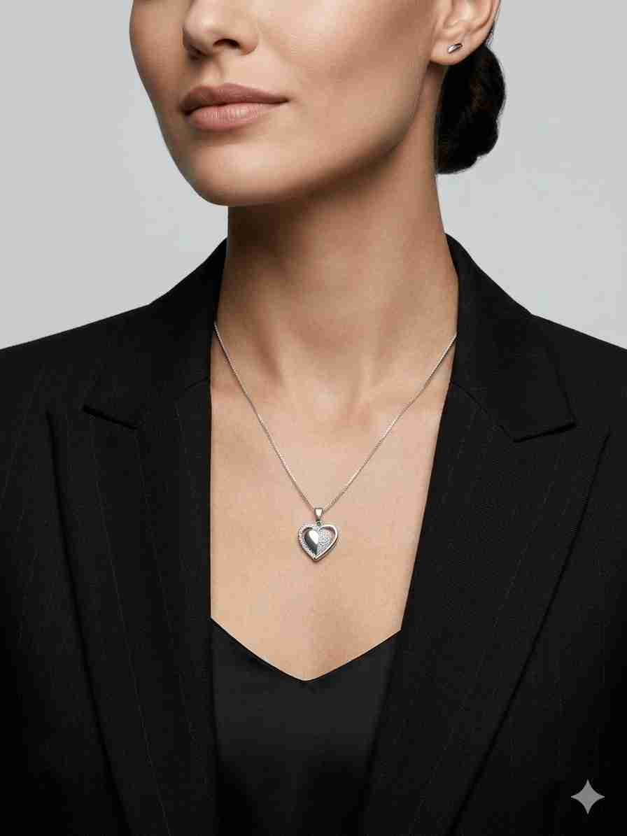 Collar con colgante de corazón