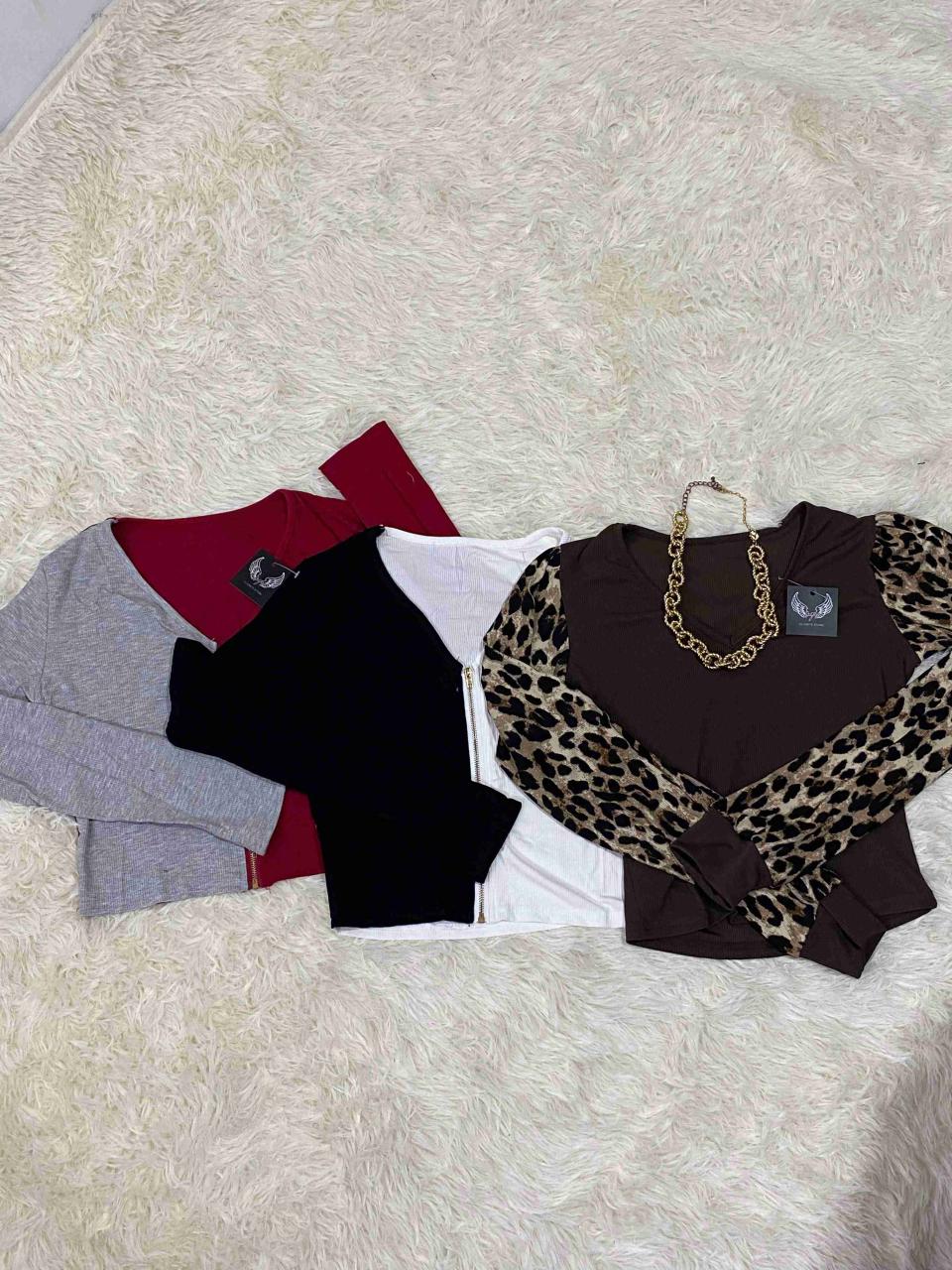 Poleras manga larga variados modelos