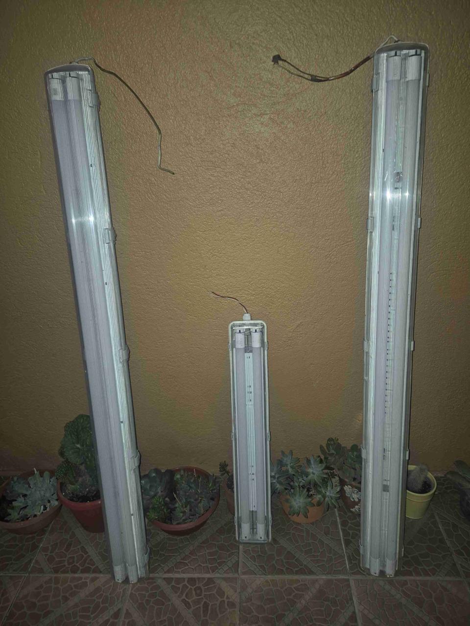 3 equipos fluorescente con lámparas led - miniatura 3