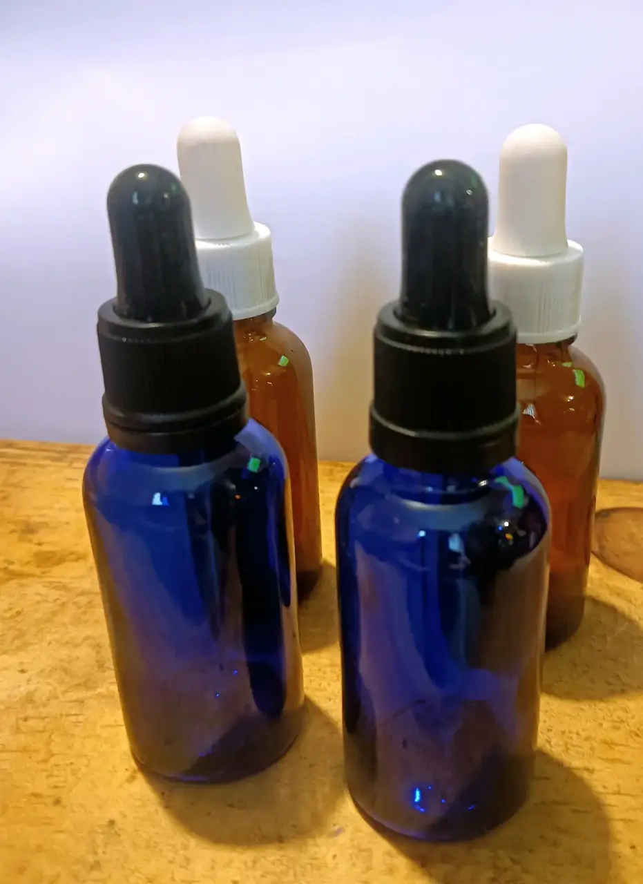 Set de 4 frascos vidrio con gotario 30 ml - miniatura 3