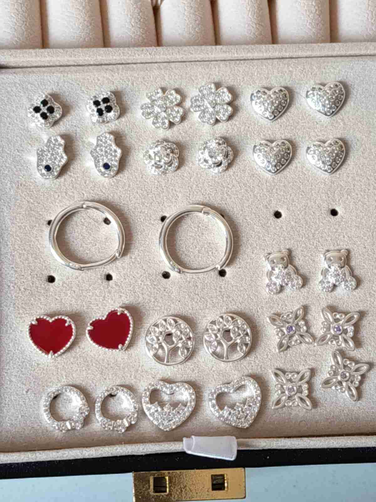 aros de plata 5mil c/u