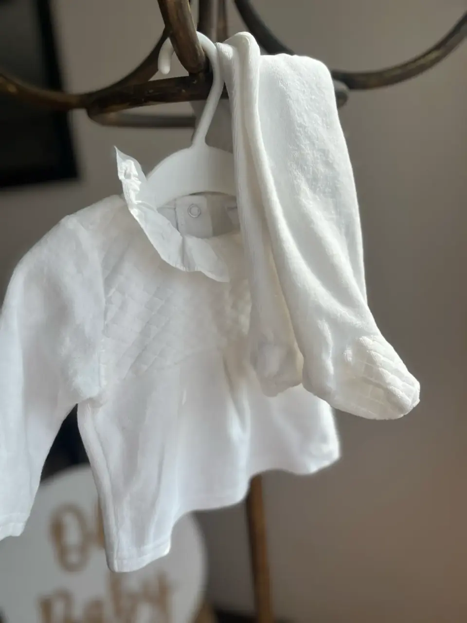Conjunto bebé blanco opaline - miniatura 1