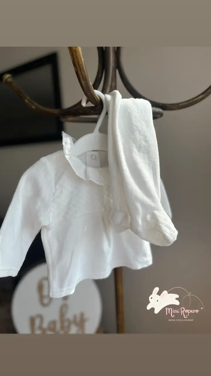 Conjunto bebé blanco opaline - miniatura 2