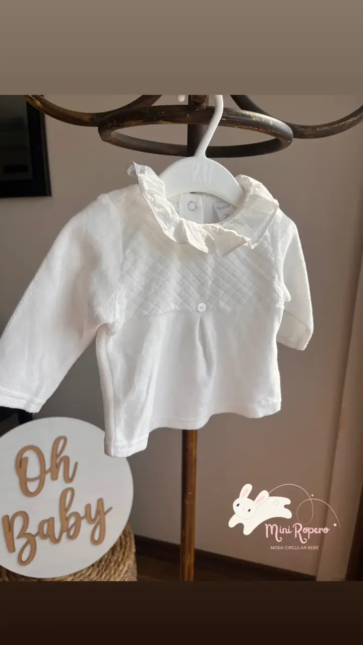 Conjunto bebé blanco opaline - miniatura 4