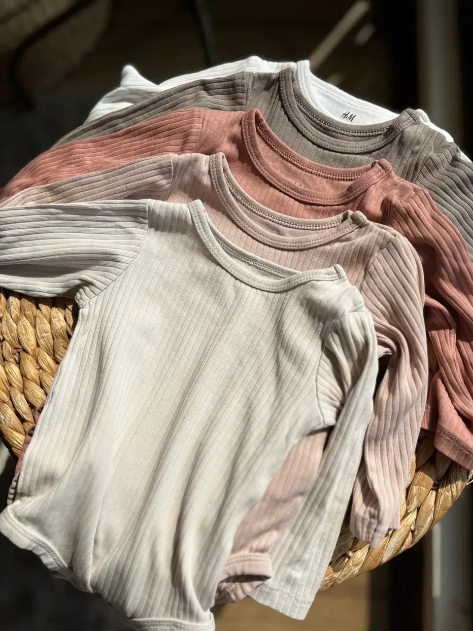 Set de bodys manga larga para bebé h&m - miniatura 2