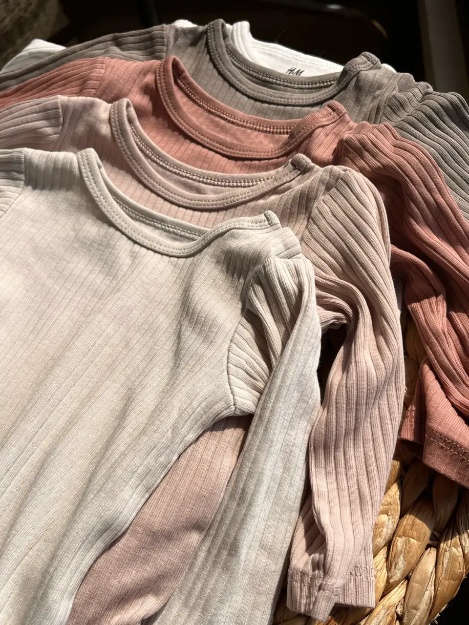 Set de bodys manga larga para bebé h&m - miniatura 3