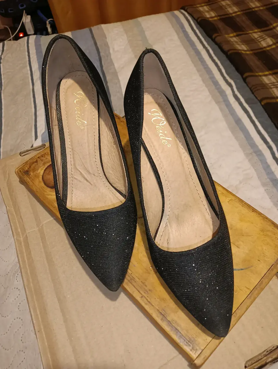 Tacones negros elegantes Weide - miniatura 3