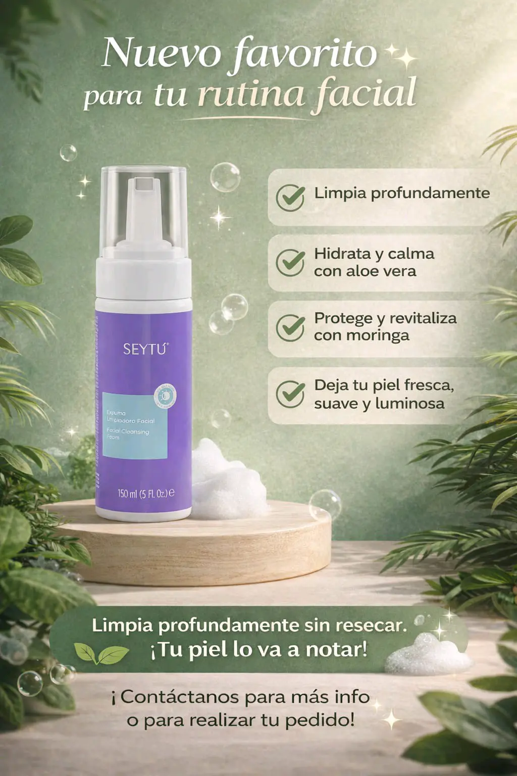 Espuma limpiadora facial Seytú - miniatura 2