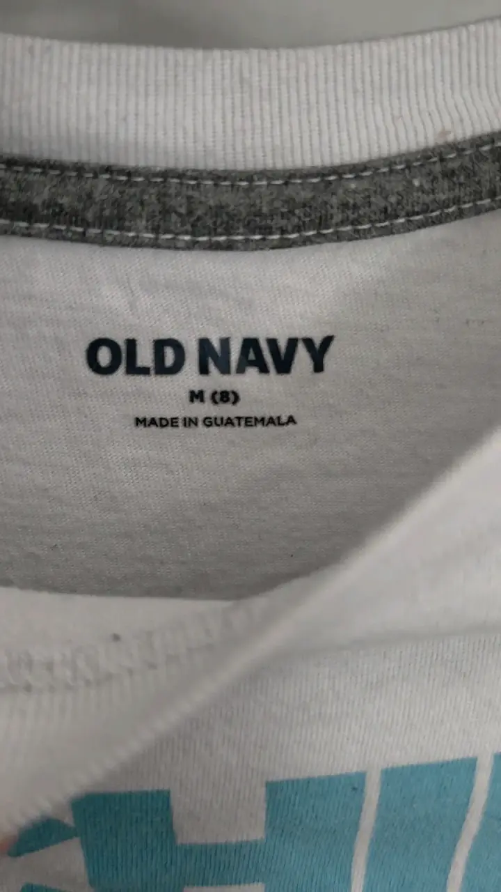 Polera blanca old navy talla 8 - miniatura 2