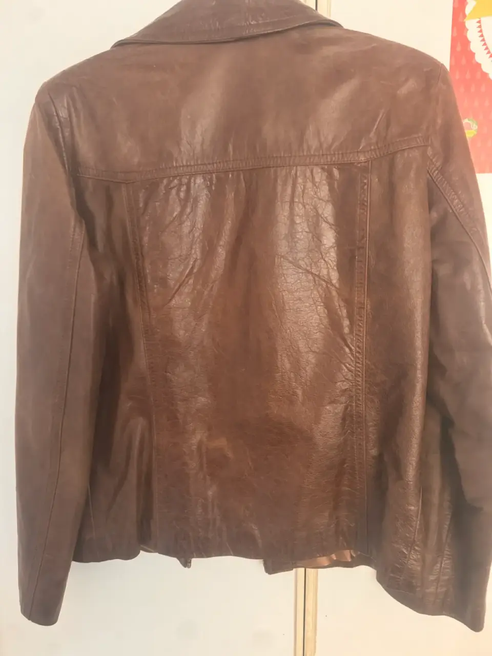 Chaqueta de cuero argentino marrón - miniatura 4