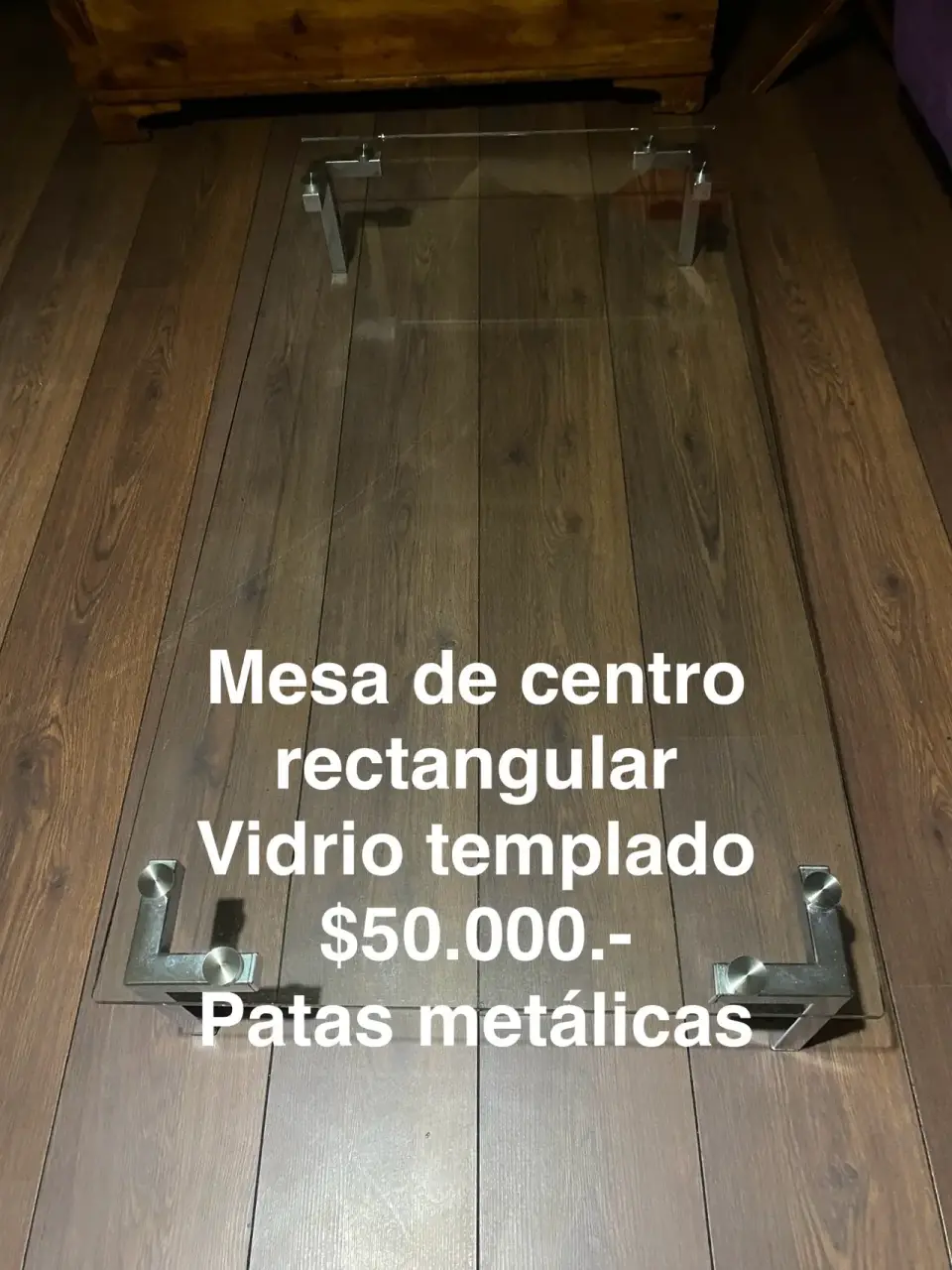 Mesa de centro vidrio templado