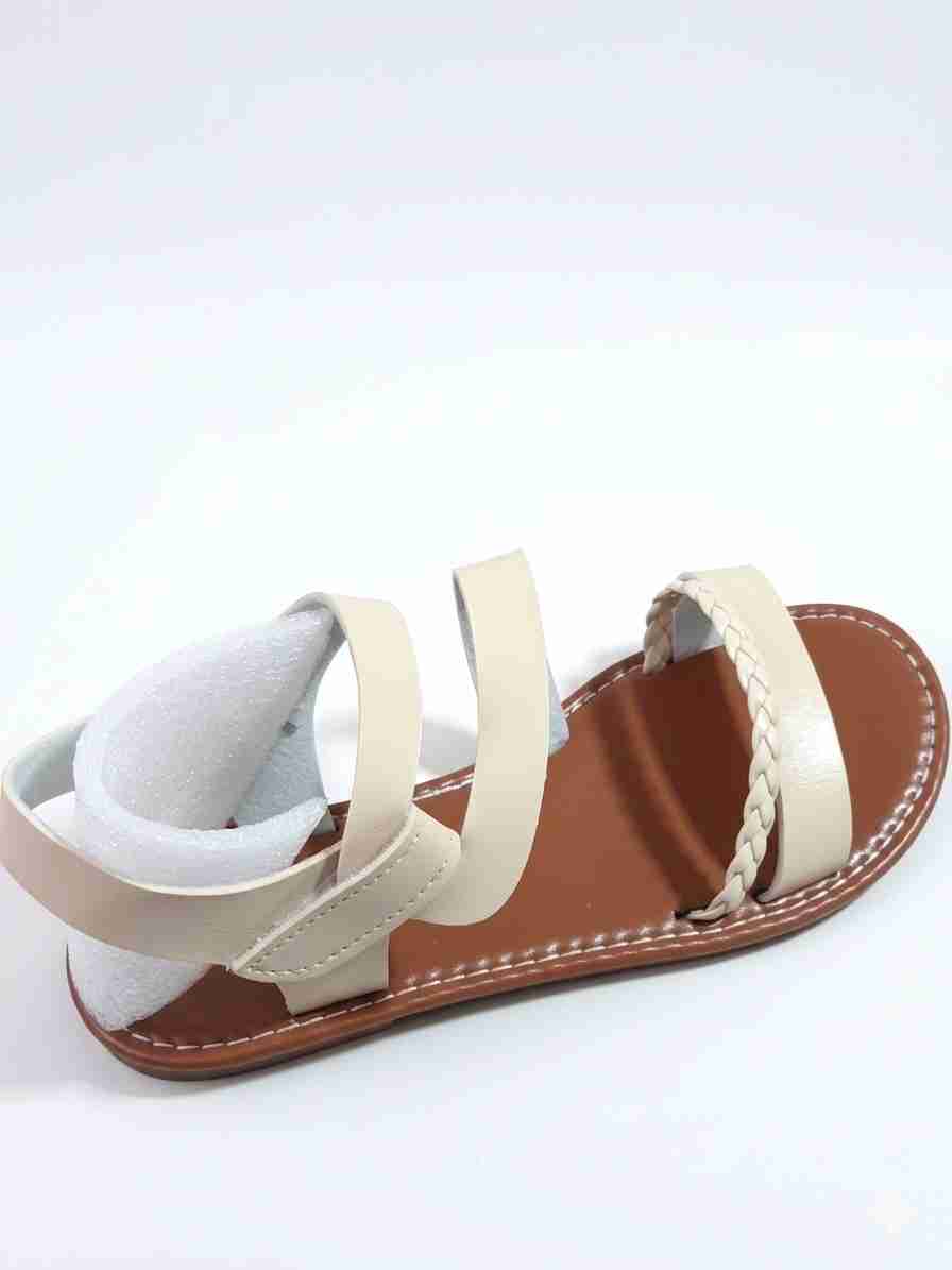Sandalia beige de tiras