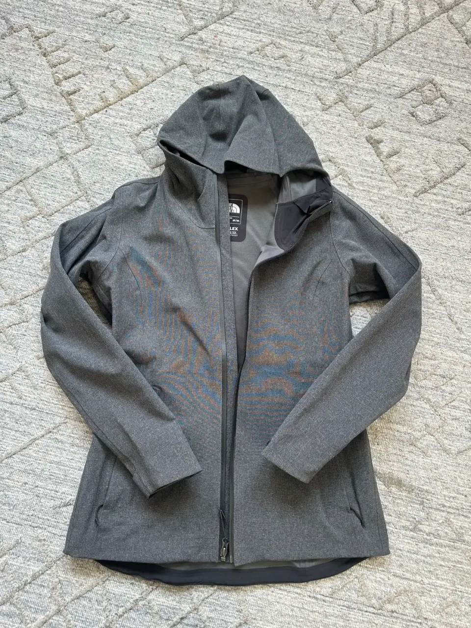 Chaqueta impermeable gris mujer - miniatura 2