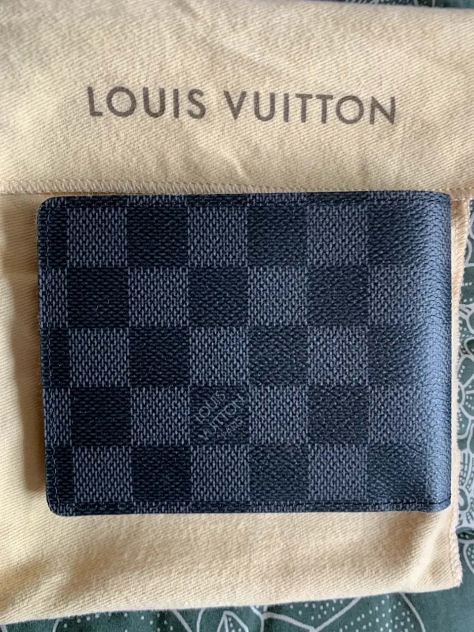 Billetera Louis Vuitton damier negra - miniatura 1