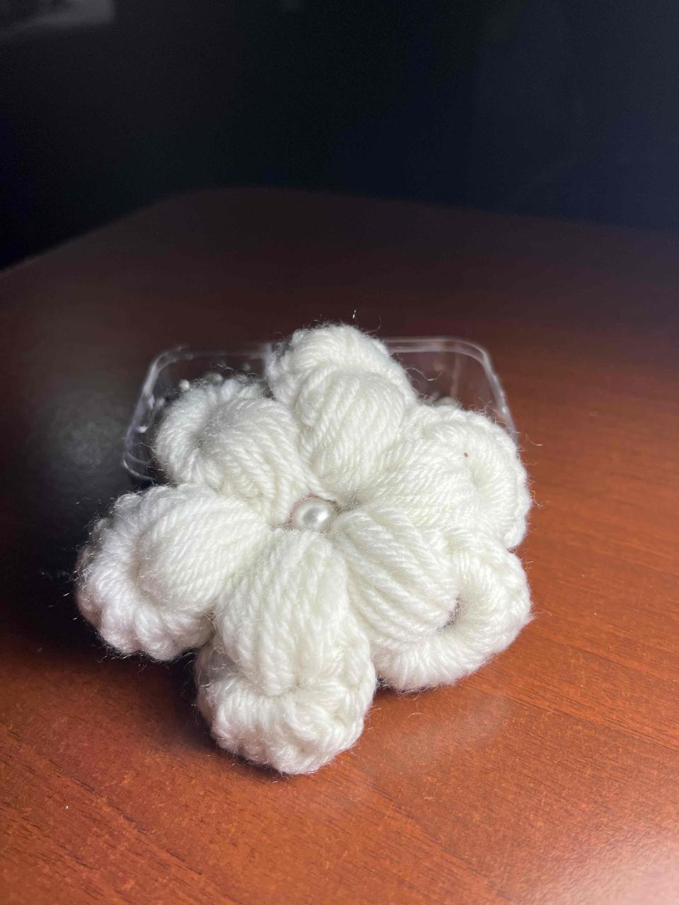 Flor de lana blanca - miniatura 1