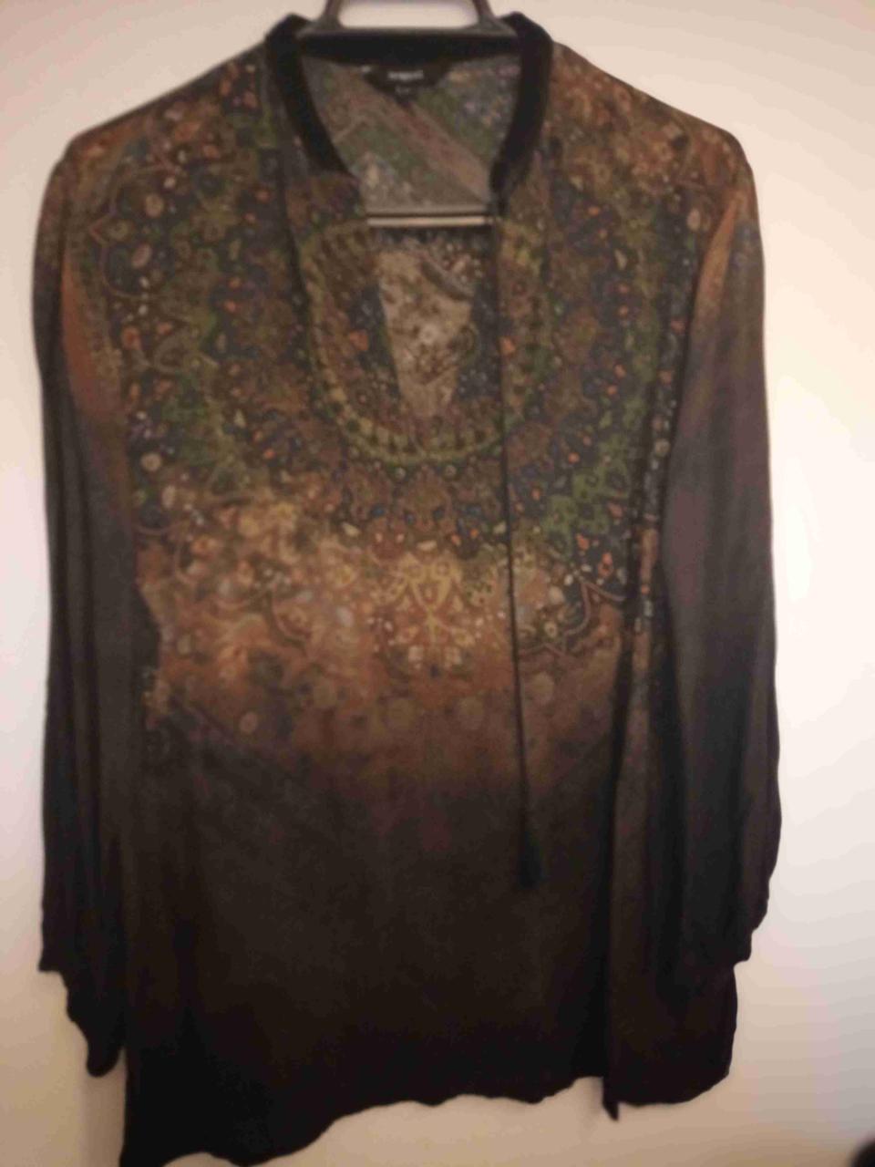 Blusa estampada bohemia