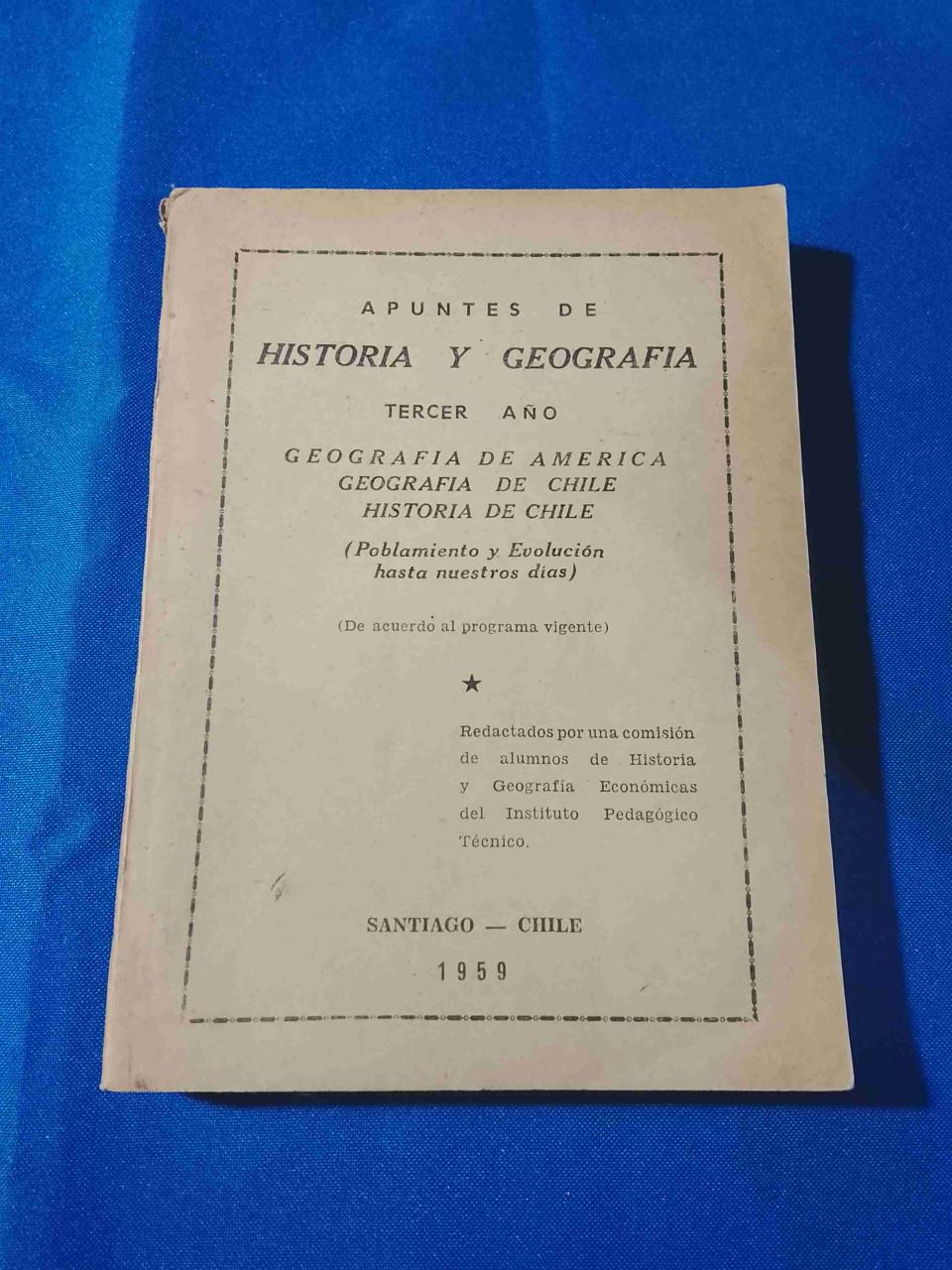 Apuntes de Historia y Geografía 1959