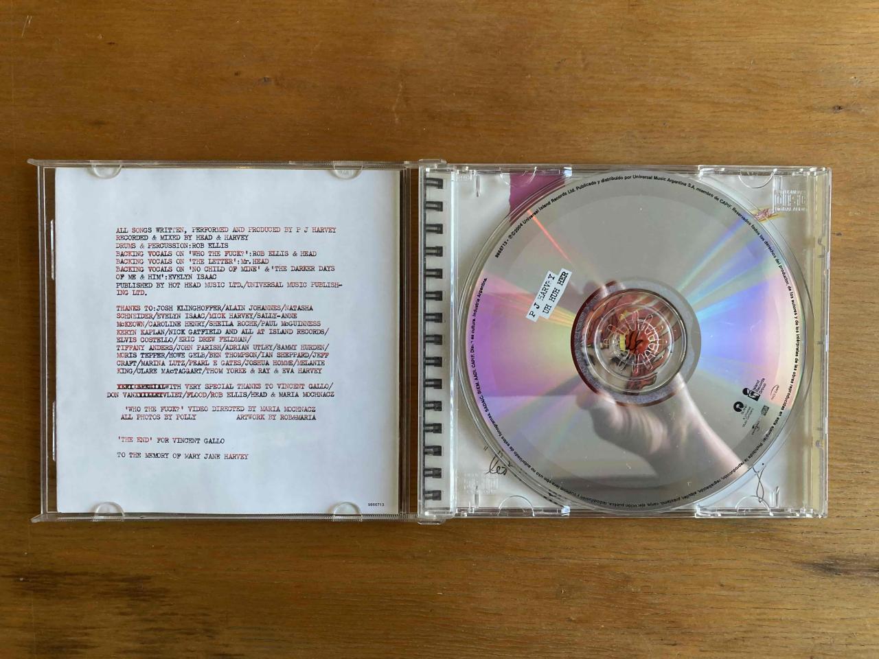 CD PJ Harvey Uh Huh Her - miniatura 2