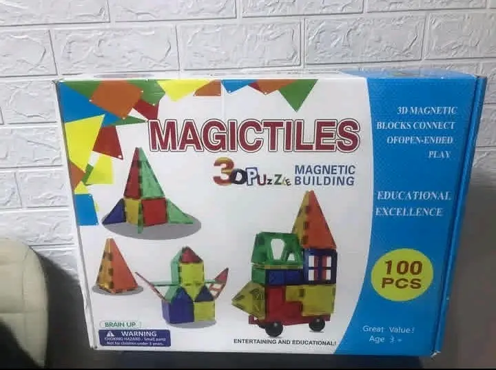 Juego magnético de construcción Magictiles - miniatura 3