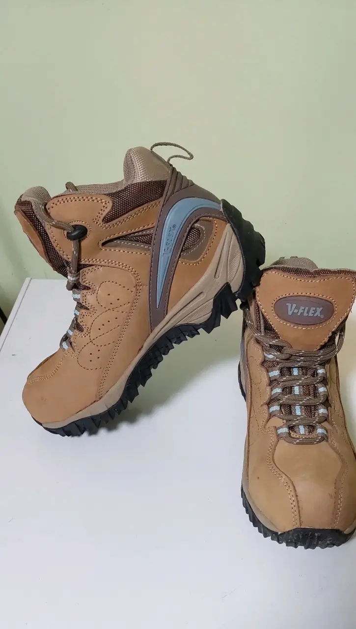 Zapatos de seguridad mujer V-Flex café - miniatura 1