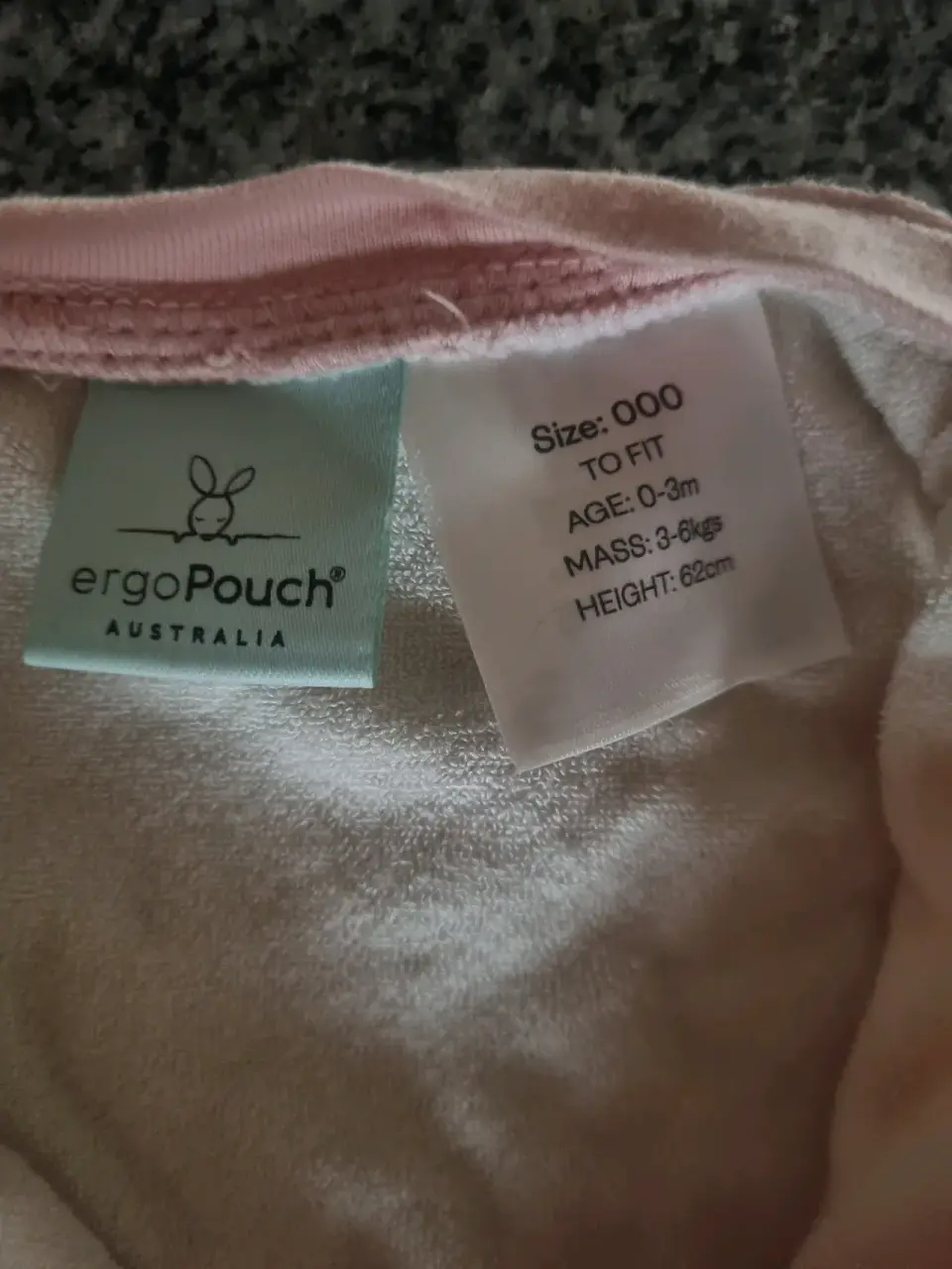Saco de dormir para bebé rosa - miniatura 2