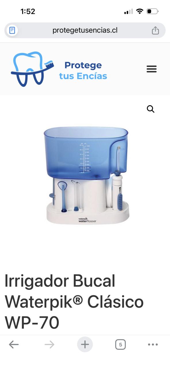 Irrigador Bucal Waterpik WP-70 - miniatura 1